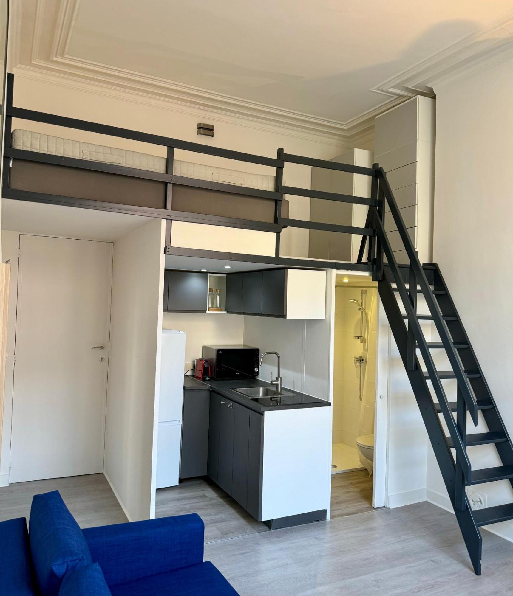 Studio Avec Chambre En Mezzanine Brusel Exteriér fotografie